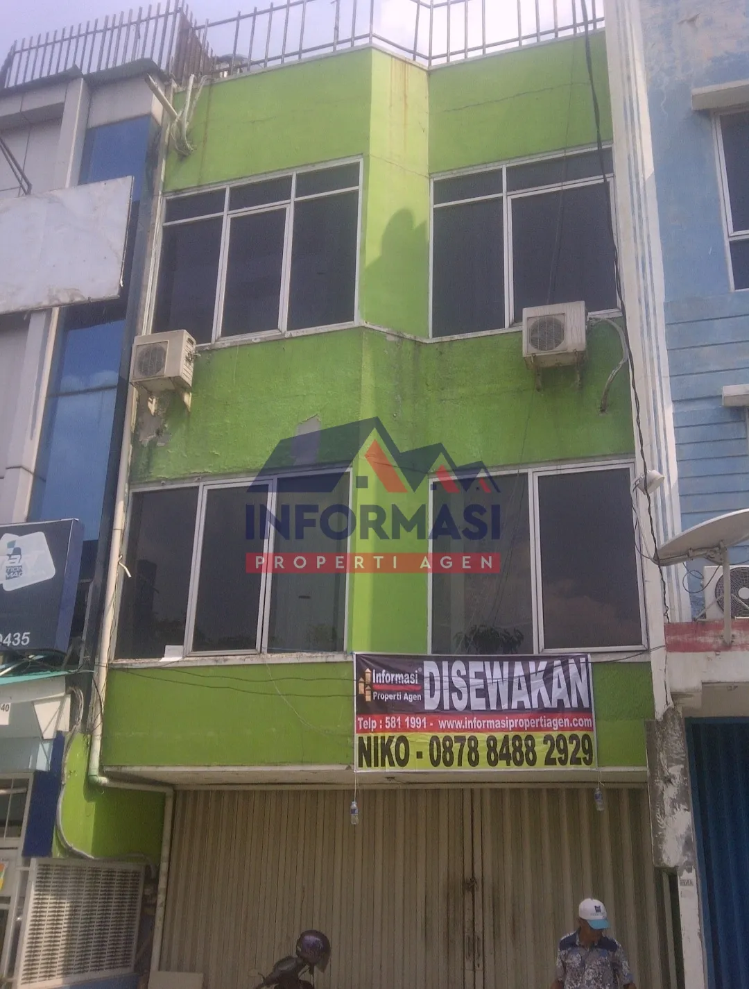 Ruko 3lt green garden tepi jl panjang dkt BCA GG