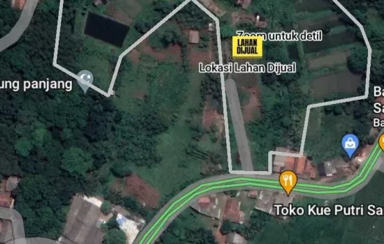 Tanah lokasi bagus dan strategis di parung panjang