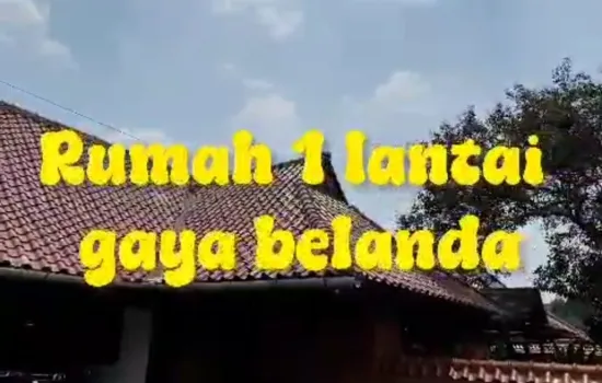 Rumah Gaya Belanda,Jakarta Selatan