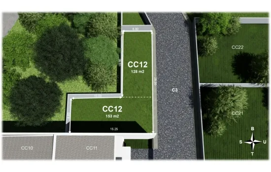 Kavling exclusive dalam cluster di Permata Hijau