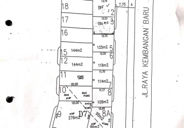 Kavling baru Land D permt buana seluas 140m. Timur