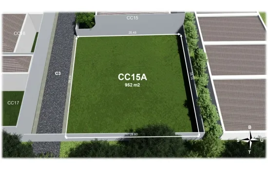Kavling exclusive dalam cluster di Permata Hijau