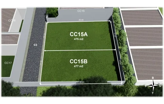 Kavling exclusive dalam cluster di Permata Hijau