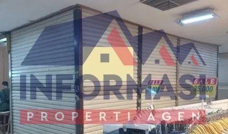 Kios siap pakai. lantai semi dasar