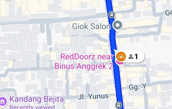 Kavling cocok utk kost, bisa bangun 5 lantai, dkt Binus