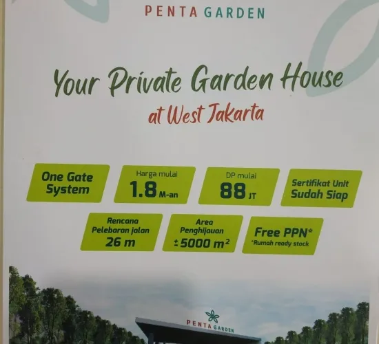 PROJECT : RUMAH PENTA GARDEN, JOGLO, JAKARTA BARAT