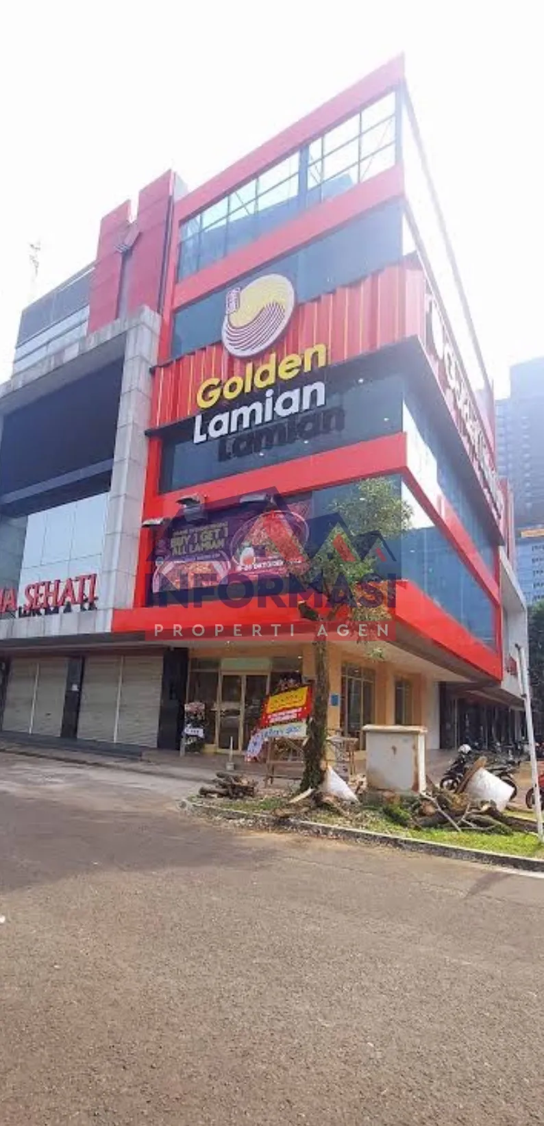 Ruko Bidex Serpong 4 lantai hook disewakan