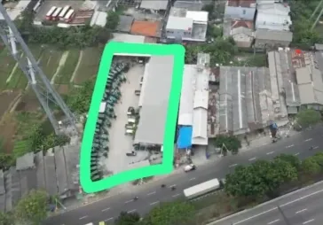 Gudang tepi jalan ringroad cengkareng