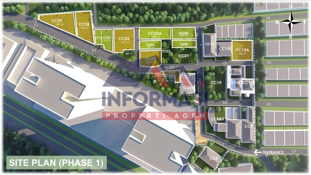 Kavling exclusive dalam cluster di Permata Hijau