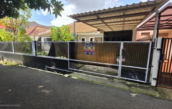 Rumah dlm komplek Pusri 1 lantai,aman, tenang, bebas banjir