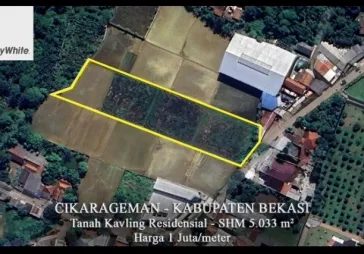 Lokasi bagus di pinggir jln raya Setu bekasi