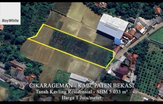 Lokasi bagus di pinggir jln raya Setu bekasi