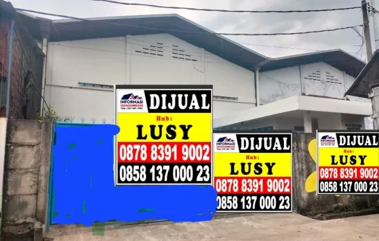 Gudang Kamal indah siap pakai lt  780 m2  dekat bandara