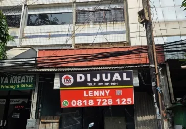 Dijual Ruko Komersial 3.5 Lantai Hadap Jalan