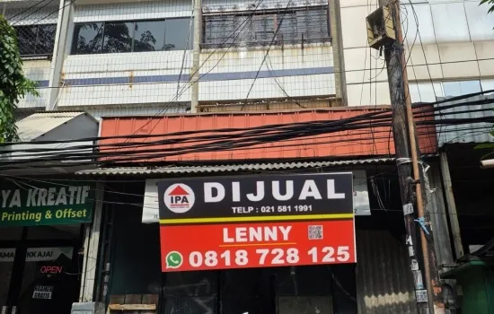 Dijual Ruko Komersial 3.5 Lantai Hadap Jalan