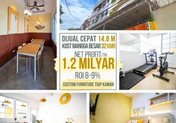 Kost  32 kamar CEPAT BALIK MODAL@ Mangga Besar