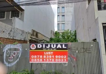 Kavling lokasi premium 122 m2 Petojo sabangan jkt pusat