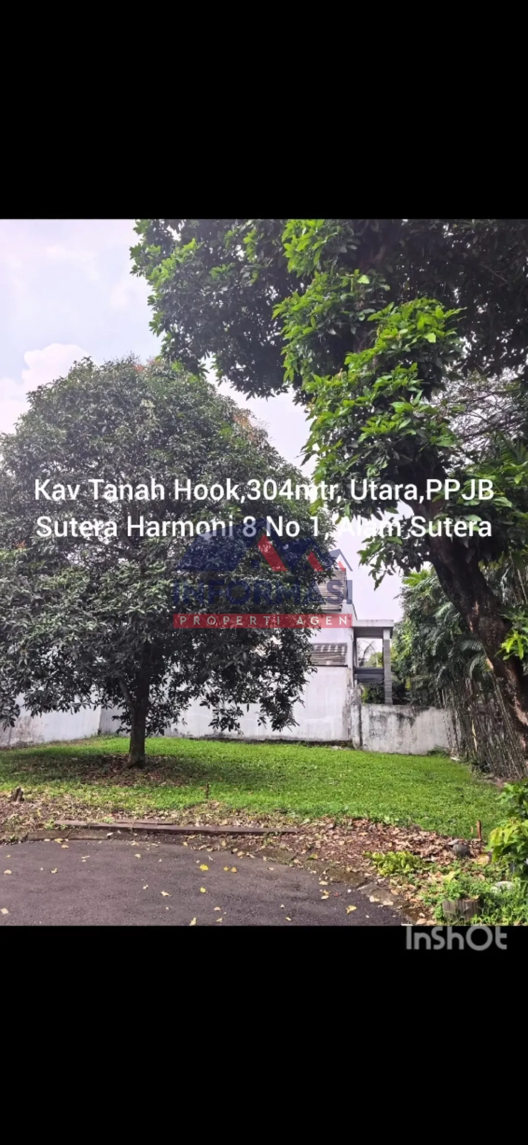 Sutera Harmoni Alam Sutera luas 304 m² huk  utara barat