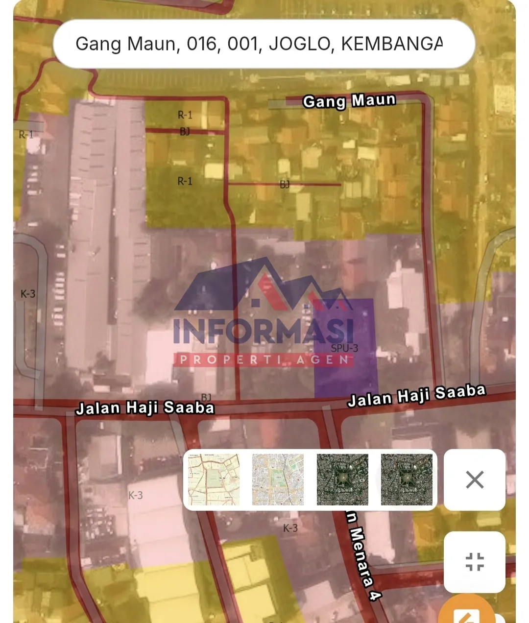 DIJUAL TANAH komersil 2179m² Haji Saaba Jakarta Barat