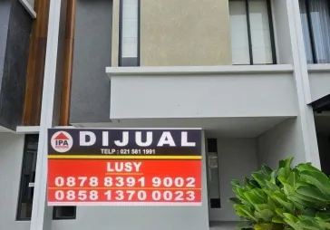 Rumah baru minimalis 2 lantai 3KT 1 KM 3 1 siap huni