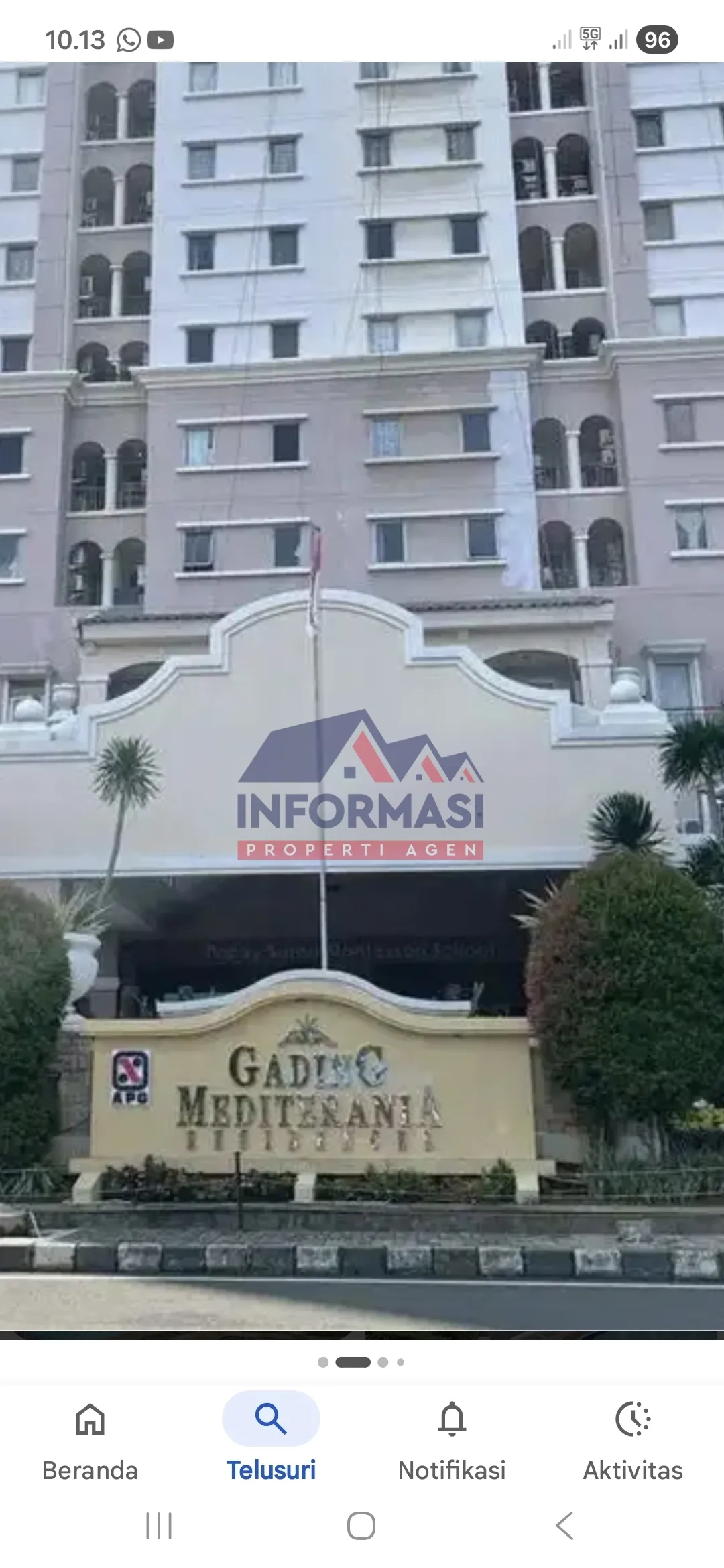 Dijual Apartemen Gading Mediterania Kelapa Gading