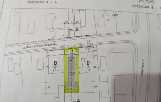 Dijual tanah komersial di lokasi strategis
